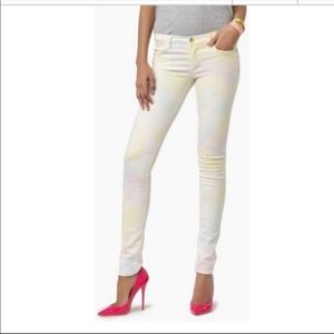 Juicy Couture Skinny Multi Color Tie Dye Jeans